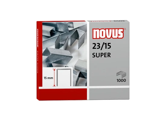 Novus 23/15 Super Staples - Pack of 1000